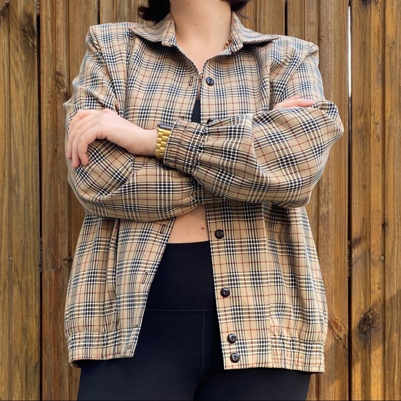 Alfred Dunner Jackets & Blazers - VINTAGE Alfred Dunner Button Up Plaid Jacket M-XL